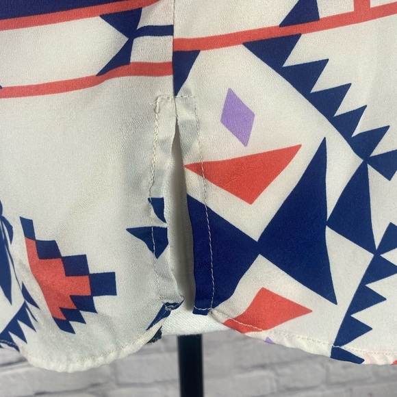 Collective Concepts Aztec Boho Blouse Sleeveless Small - Picture 5 of 10
